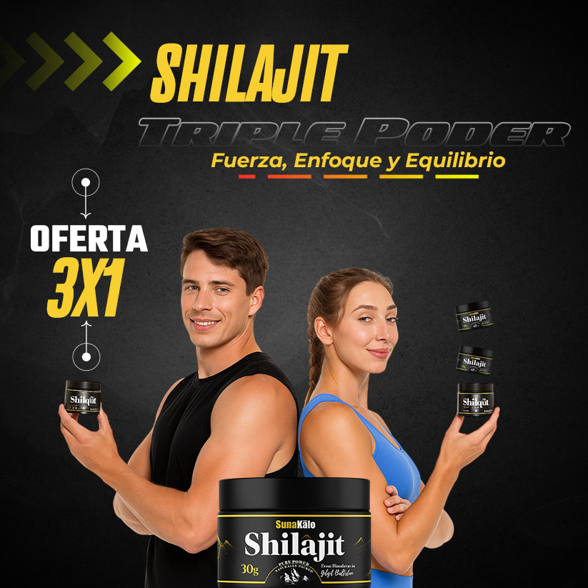 Shilajit – Energía natural, potencia real Oferta 3x1